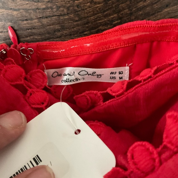 One and Only Collective Strapless Red Romper size M - Picture 11 of 11